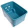 Children's box for toys cool, on wheels 50 liters, color blue bell