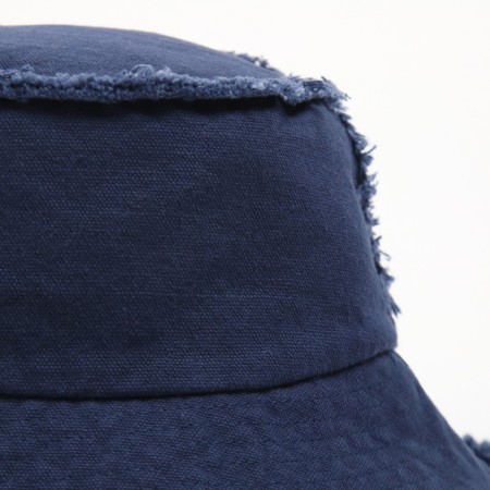 Panama Denim with raw edges Minaku Blue color, size 56-58-7
