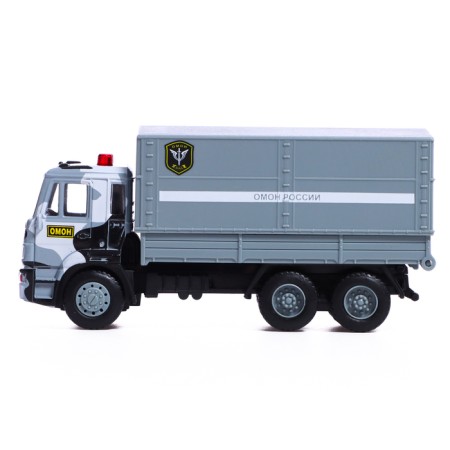 Metal truck "KAMAZ. OMON ", 1:54, inertia-1
