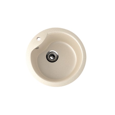 Kitchen wash Ulgran u102-328, d = 480 mm, beige color