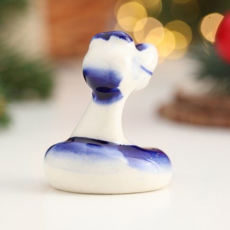 Souvenir "Snake Vasya", Gzhel, 5.5 cm-2