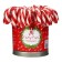 New Year. Caramel Lollice "cane" with a taste of strawberries, 15 g