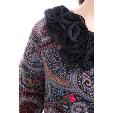 Female dress, size 56, black color-3