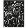 Engraving silver "Cute ponies" 18 × 24 cm