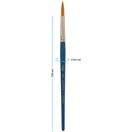Brush Art Synthetics Gamma "Gallery", Round No. 10, Short Hand 302010-2