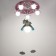 Chandelier 86207/6 E27 40W pink-white 50x50x24 cm Bayerlux