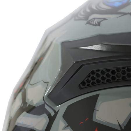 The helmet integral with two visors, size XXL (61), BLD-M67E model, black and blue-13