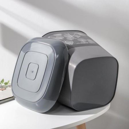 Pot with the pallet "Listopad", 7.3 l, the color is dark gray-2