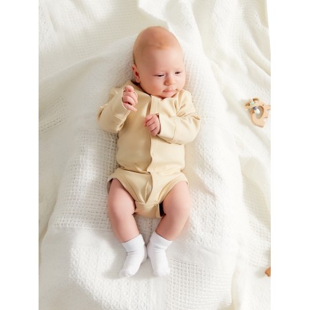 Body Body with a long sleeve Minaku "Nature", beige color, height 62-68 cm-6