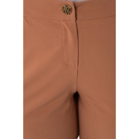Female trousers, size 60, brown color-4