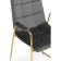 LANA Metal/velor, Golden/Gray chair 57x56x88 cm