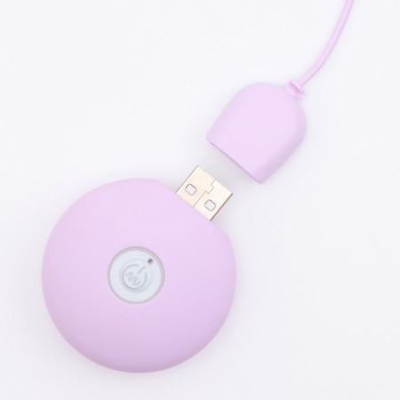 Vibroyaite with a vacuum-wave clitoris stimulant, Power Bank, Soft silicone, purple-6