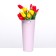 Carrying cone to flowers, dusty rose 10 x 14 x 30 cm