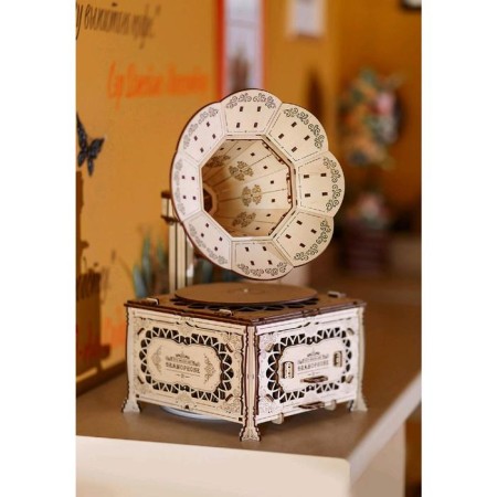 Wooden designer 3D "Gramophone"