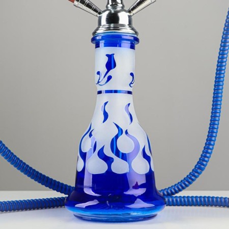 Hookah "Dereya", 50 cm, 2 tubes, blue-1