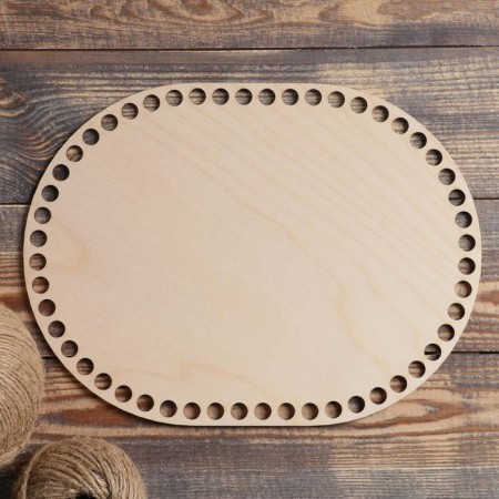 Clotting for knitting "oval parallel", bottom plywood 3 mm, 28 × 21 cm, d = 10mm