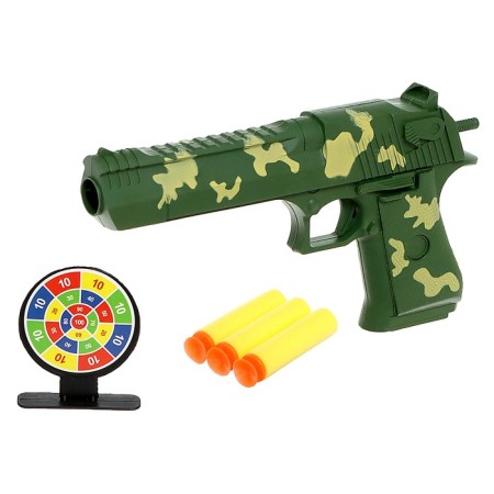 The “Wars” pistol, with a target, shoots soft bullets