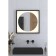 Mirror in a baguette frame with LED backlight 12 W, 60x60 cm, IR - switch, warm white light, black