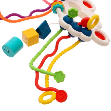 A toy developing "crab" for kids, a pulling with a sorter-11