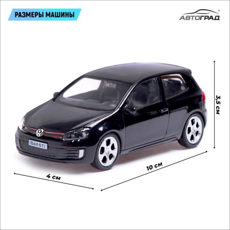 Metal Metal Volkswagen Golf GTI, 1:43, Black Color-1