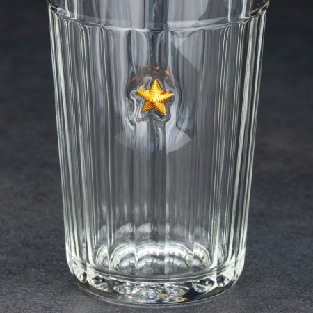 A glass "impenetrable. Ml. Lieutenant", military, faceted, 250 ml-2