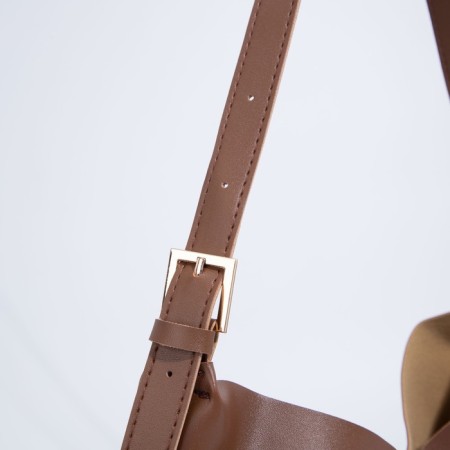 Magnet bag bag, lightning cosmetic bag, brown color-2