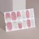 Flood strips for manicure set 12pcs flowers with sparkles of roses/silver nakl QF