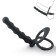 Nozzle on the penis of the oki, with an erection ring, "beads", black