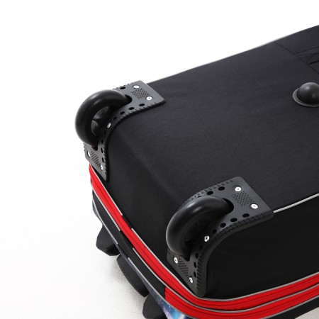 Lightning suitcase, road bag, set 2 in 1, black/red color-7