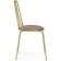 Chair on a metal frame Avalon Metal/velor, gold/beige 39x48x86 cm