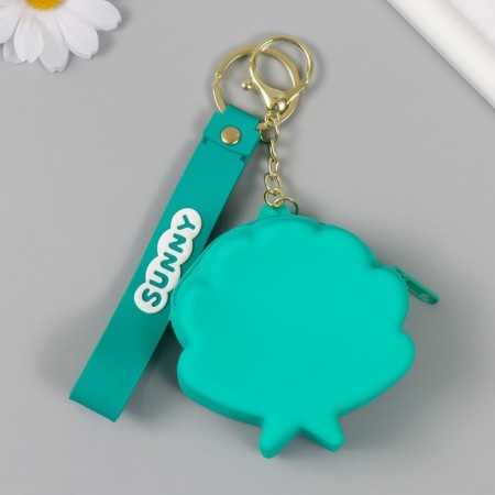 A keychain wallet with a carbine, strap Silicon "Shell with asterisk" 3.2x8.2x8 cm-2