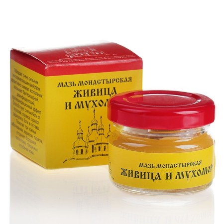 Ointment "Monastery Zhivitsa with fly agaric." Wound healing. Glass. 28 ml.-7