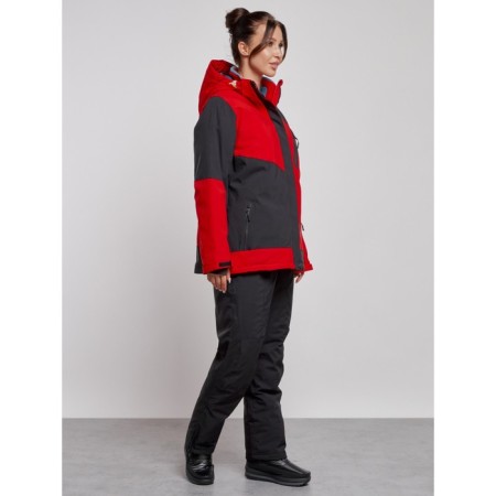 Ski suit female, size 54, red color-2