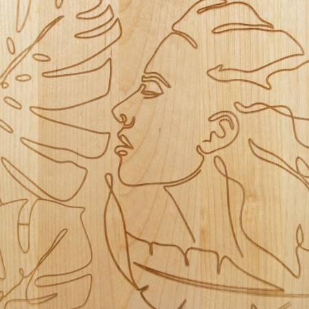 Wooden cutting board "For beautiful dishes", 35 × 20 × 2 cm-1