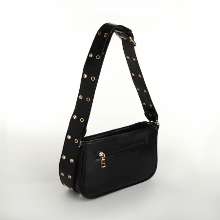 Women's bag, baguette, with lightning, black color-2
