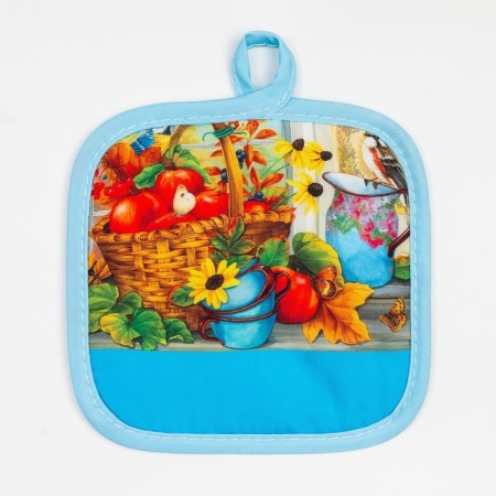 Kitchen set 2 segments Ethel “Harvesting”, severity 17x17 cm, mittens 24x16 cm, 100% p/e-3