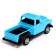 Metal “pickup” machine, inertia, 1:32, doors open, light and sound effects, blue color.