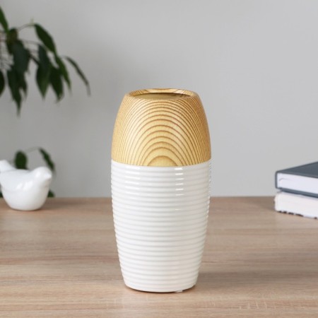 VAZA Ceramics Table "Cletes" 20 cm, white-1