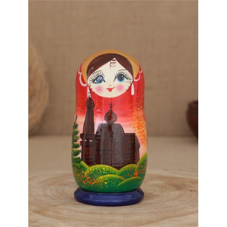 Matryoshka "Temple" 5 puppet-2