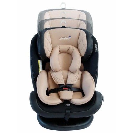 AMAROBABY ST-3, ISOFIX class D, group 0+/1/2/3, beige color, beige-3