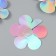 Stick Paper "Flower. Silver holography" set 6 pcs 13x12.3x0.6 cm