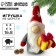 New Year's set for creativity. A toy made of wool "New Year! Gnome with a gift "