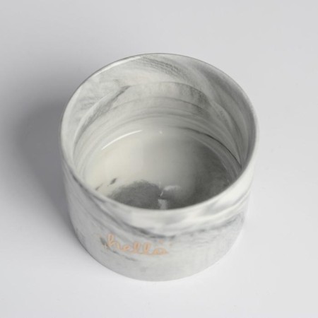 Ceramic pot for flowers, Kashpo "Happiness" 5.5 x 8 cm-3