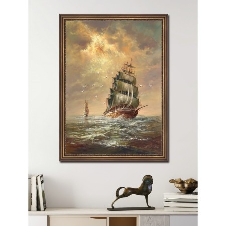Reproduction of the picture "Storm", 50x70, frame (56-982t)-2