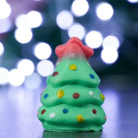 New Year's figure soap "Little Christmas tree" Saladovaya 45gr, 4x4x6cm-2