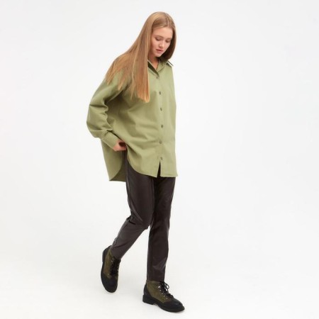 Women's shirt Minaku: Casual Collection Color Green, Rr. 46-5