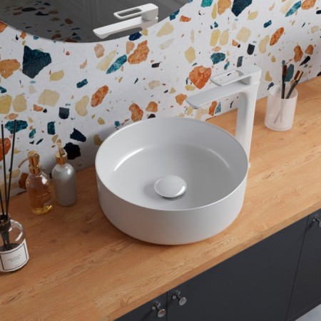 IDDIS Optima Home sink, without overflow, white glossy-1