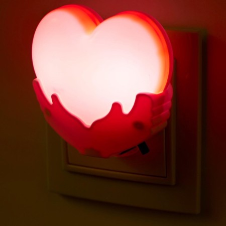 Spinker "Heart" LED from the network of MIX 4x7x7 cm Risalux-3