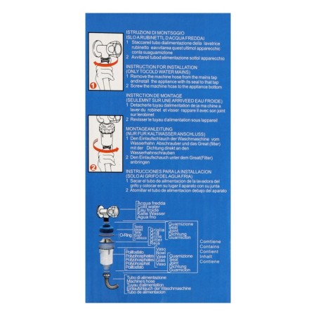 Zein passing filter, for household appliances, 3/4 ‘‘, without filler-5