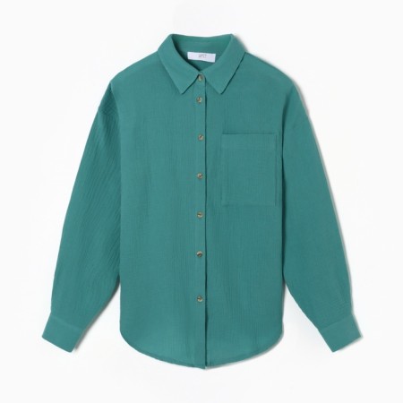 Female Oversize Mist Muslin Size XS, col. turquoise-6
